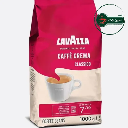 دانه قهوه لاوازا کافه کرما کلاسیکو 1 کیلوگرم ا Lavazza Caffe Crema Classico 1 kg