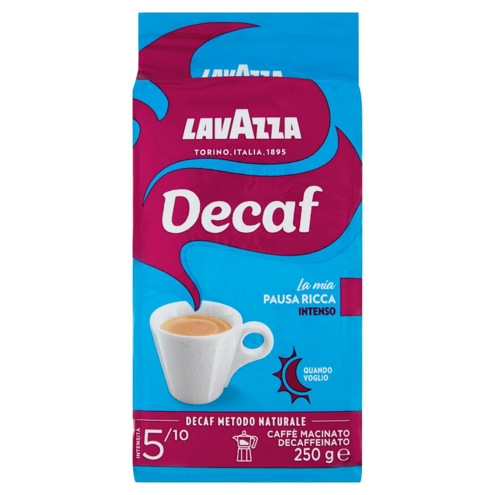 قهوه لاوازا بدون کافئین مدل Dek Intenso ا lavazza Decaffeinated Dek Intenso 250gr