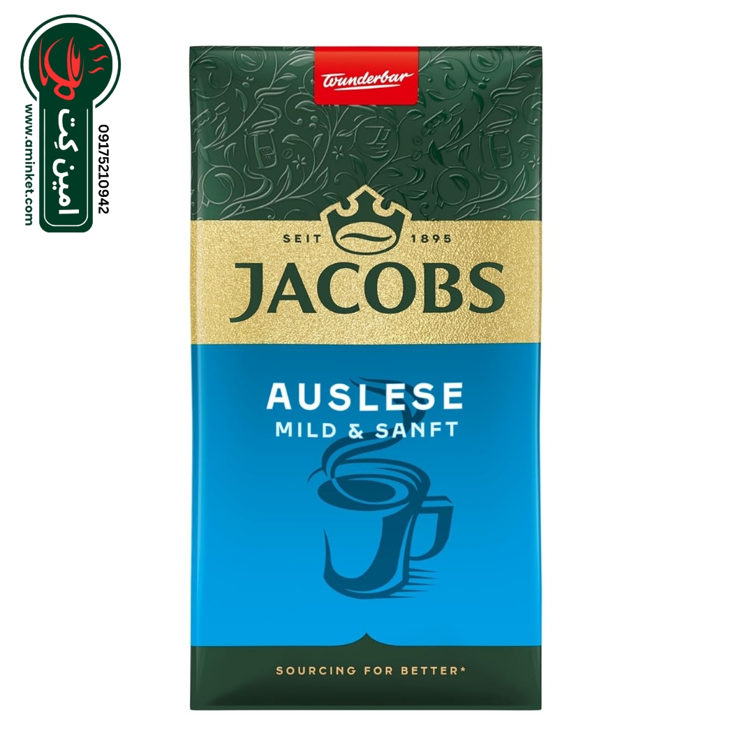 قهوه آسیاب شده جاکوبز 500 گرمی مدل Auslese Mild & Sanft