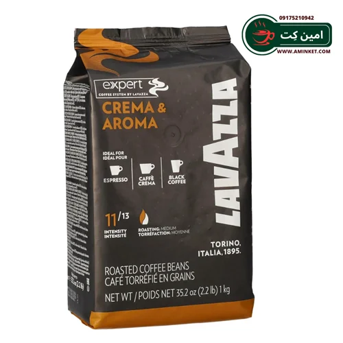 دانه قهوه لاوازا اکسپرت کرما آروما 1 کیلوگرمی Lavazza Crema e Aroma Expert
