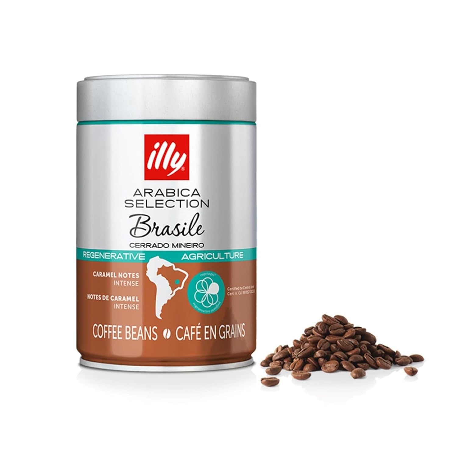 دانه قهوه ایلی مدل brasile مقدار 250 گرمی ا illy brasile Coffee Beans